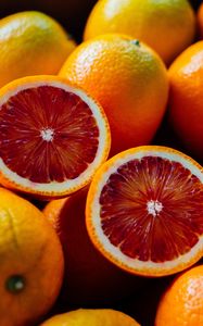 Preview wallpaper red oranges, oranges, citrus, fruits