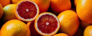 Preview wallpaper red oranges, oranges, citrus, fruits