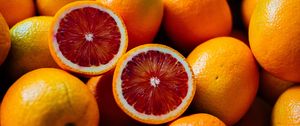 Preview wallpaper red oranges, oranges, citrus, fruits