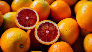 Preview wallpaper red oranges, oranges, citrus, fruits