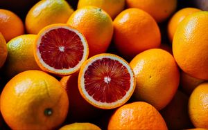 Preview wallpaper red oranges, oranges, citrus, fruits