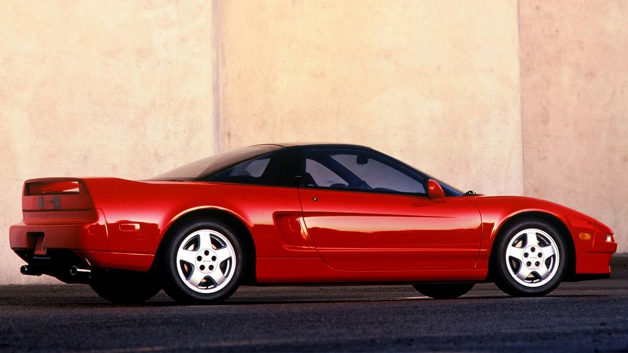 Wallpaper red, side view, acura, nsx, sports, style, cars