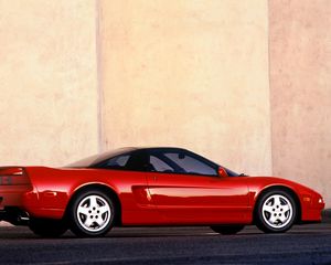 Preview wallpaper red, side view, acura, nsx, sports, style, cars