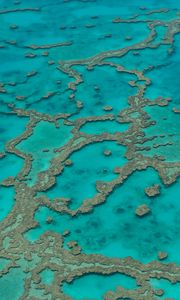 Preview wallpaper reefs, ocean, water, aerial view, bottom