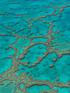 Preview wallpaper reefs, ocean, water, aerial view, bottom