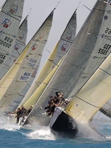 Preview wallpaper regatta, yacht, racing, wind, waves
