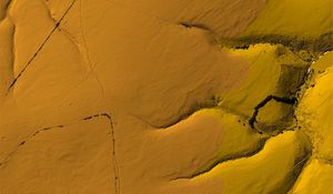 Preview wallpaper relief, hills, cranny, aerial view