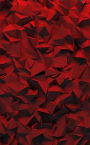 Preview wallpaper relief, red, texture, triangle