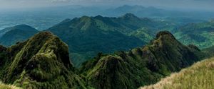 Preview wallpaper relief, rocks, peaks, grass, landscape