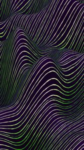 Preview wallpaper relief, wavy, illusion, shape, stripes