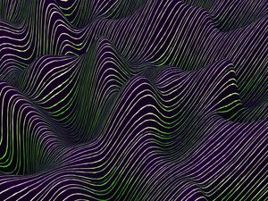 Preview wallpaper relief, wavy, illusion, shape, stripes