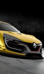 Preview wallpaper renault sport, rs 01, yellow, concept, side view