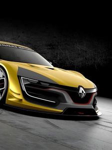 Preview wallpaper renault sport, rs 01, yellow, concept, side view