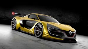 Preview wallpaper renault sport, rs 01, yellow, concept, side view