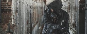 Preview wallpaper respirator, hood, gloves, equipment