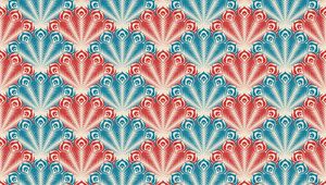 Preview wallpaper retro, texture, patterns, vintage, peacock, feathers
