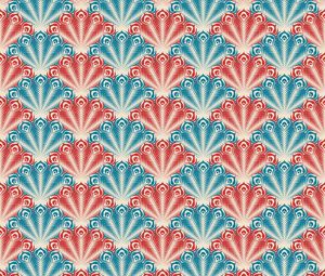 Preview wallpaper retro, texture, patterns, vintage, peacock, feathers