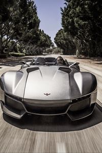 Preview wallpaper rezvani motors, beast, supercar, front view