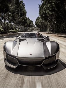 Preview wallpaper rezvani motors, beast, supercar, front view