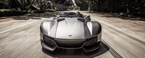 Preview wallpaper rezvani motors, beast, supercar, front view