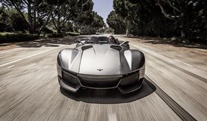 Preview wallpaper rezvani motors, beast, supercar, front view