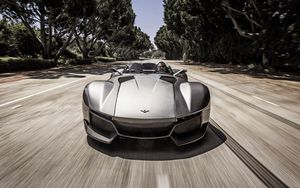 Preview wallpaper rezvani motors, beast, supercar, front view