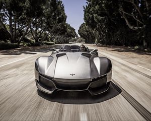 Preview wallpaper rezvani motors, beast, supercar, front view