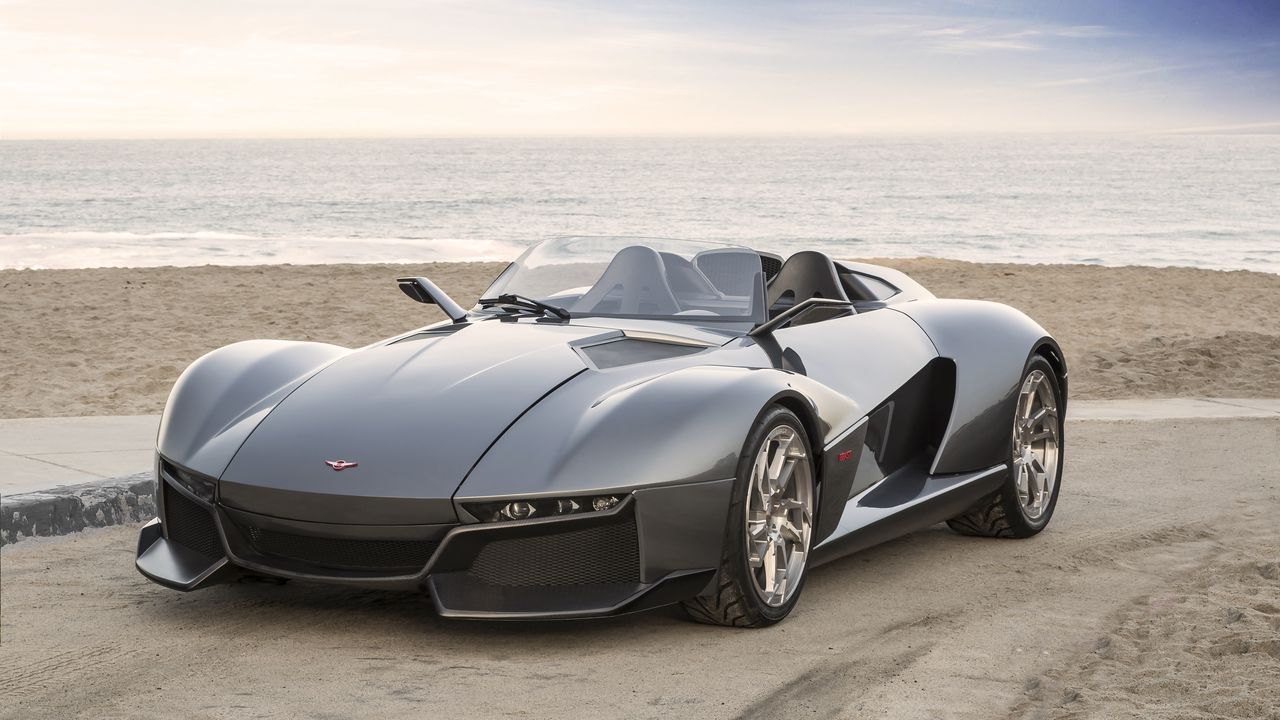 Wallpaper rezvani motors, beast, supercar, side view