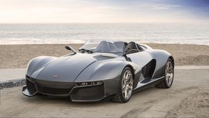 Preview wallpaper rezvani motors, beast, supercar, side view