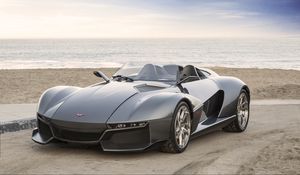 Preview wallpaper rezvani motors, beast, supercar, side view