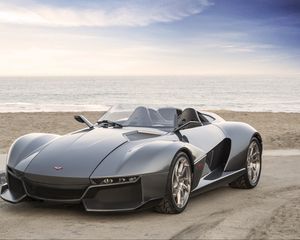 Preview wallpaper rezvani motors, beast, supercar, side view