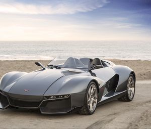 Preview wallpaper rezvani motors, beast, supercar, side view