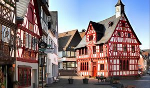 Preview wallpaper rhens, germany, street, building, alley, road