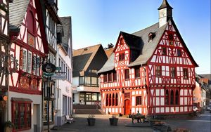 Preview wallpaper rhens, germany, street, building, alley, road