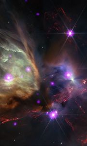 Preview wallpaper rho ophiuchi, star, stars, glow, space