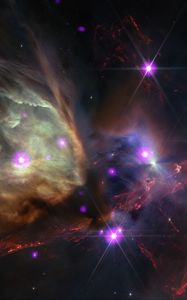 Preview wallpaper rho ophiuchi, star, stars, glow, space