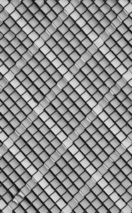 Preview wallpaper rhombus, grid, texture, black and white