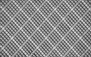 Preview wallpaper rhombus, grid, texture, black and white