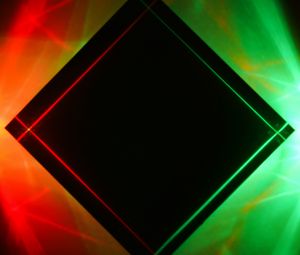 Preview wallpaper rhombus, neon, light, colorful, abstraction