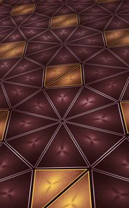 Preview wallpaper rhombus, shape, abstraction, brown