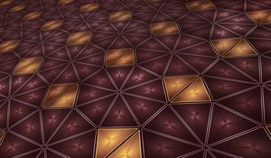 Preview wallpaper rhombus, shape, abstraction, brown