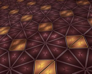 Preview wallpaper rhombus, shape, abstraction, brown