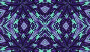 Preview wallpaper rhombuses, lines, pattern, abstraction, blue, purple