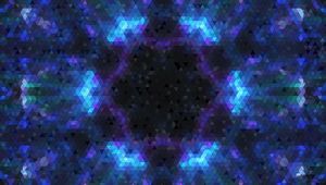 Preview wallpaper rhombuses, shapes, pixels, blue