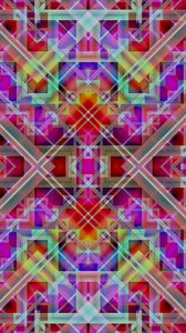 Preview wallpaper rhombuses, shapes, stripes, intersection, multicolored, abstraction