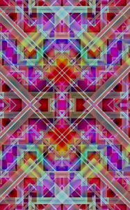 Preview wallpaper rhombuses, shapes, stripes, intersection, multicolored, abstraction