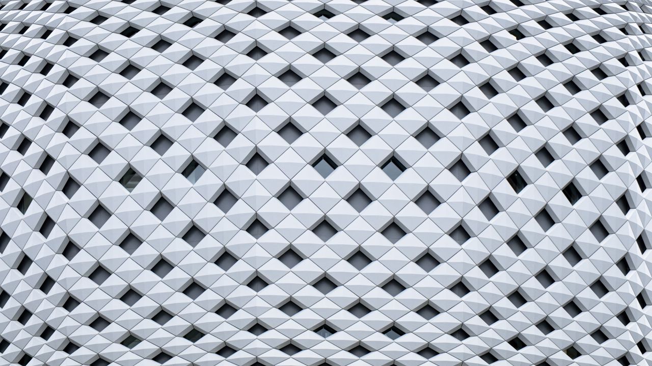 Wallpaper rhombuses, surface, white, abstraction