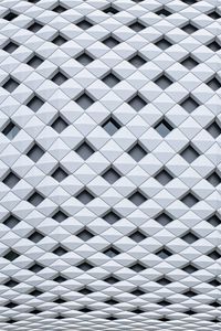 Preview wallpaper rhombuses, surface, white, abstraction