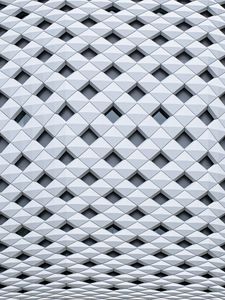 Preview wallpaper rhombuses, surface, white, abstraction