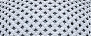 Preview wallpaper rhombuses, surface, white, abstraction